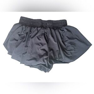 Luogongzi 2 in 1 Flowy Running Shorts Womens Black Training Gym Small